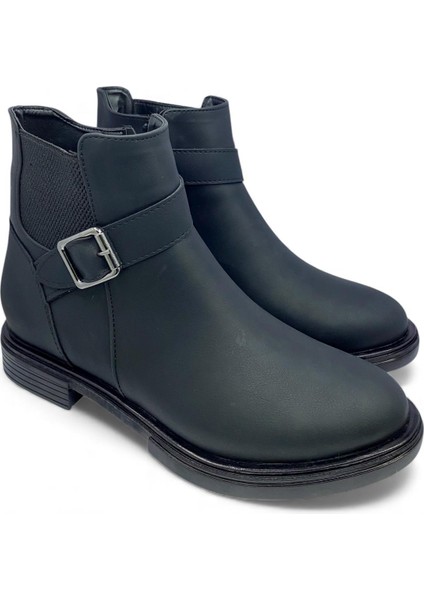 Kadın Siyah Chelsea Lastikli Yandan Fermuarlı Bot fiyatları