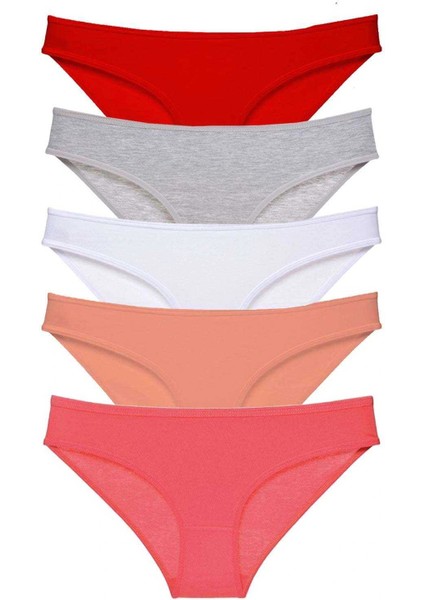 5 Adet Süper Eko Set Likralı Kadın Slip Külot 519