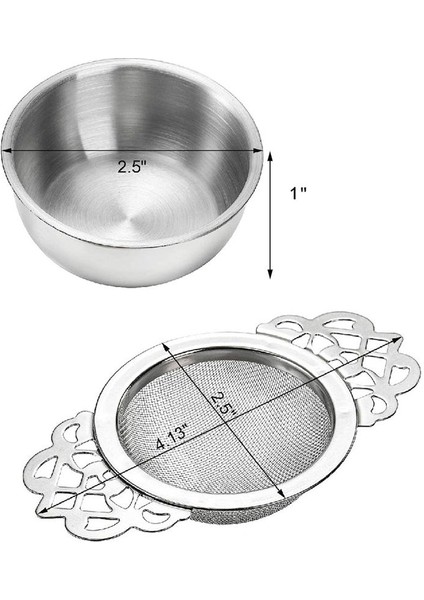 6 Paket Çay Süzgeçleri Damla Kase Gevşek Yaprak Çayı Için 2 5 Inç Çay Filtreleri Paslanmaz Çelik Örgü Çay Infüzyonu Saplı (Yurt Dışından) indirimleri