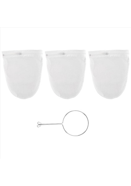 Fermuarı ile Ultra Ince Örgü Süzgeç Torbası Güçlendirilmiş Çerçeveli ve Sağlam Saplı Süzgeçler Ince Örgü Fındık Süt Torbaları S (Yurt Dışından) fiyatları