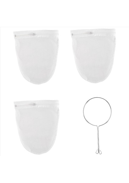 Fermuarı ile Ultra Ince Örgü Süzgeç Torbası Güçlendirilmiş Çerçeveli ve Sağlam Saplı Süzgeçler Ince Örgü Fındık Süt Torbaları S (Yurt Dışından) modelleri