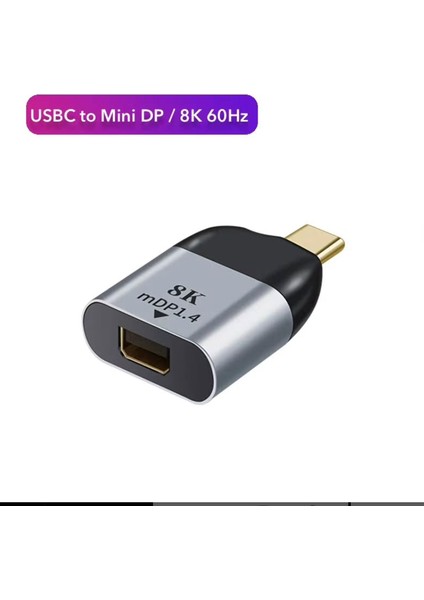 ZR585 8k S-1720 Type-C Mini Dp Çevirici