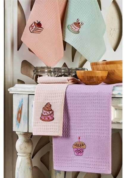 6 Parça Mutfak Kurulama Bezi 30 x 50 cm Cake modelleri