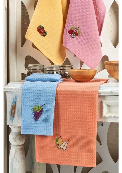 6 Parça Mutfak Kurulama Bezi 30 x 50 cm Fruit fiyatları