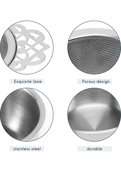 Damla Kaseleri (2 Paket) ile Çay Süzgeçleri Zarif Paslanmaz Çelik Gevşek Yaprak Çay Süzgeçleri (Yurt Dışından) indirimleri