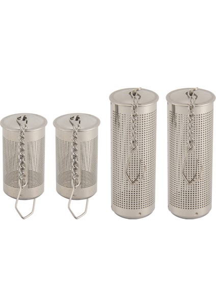 4pcs Çay Infusers Gevşek Çay Kapalı Çay Filtresi Zincir Kancalı Paslanmaz Çelik Çay Süzgeç Büyük Çay Süzgeç Topu (Yurt Dışından)