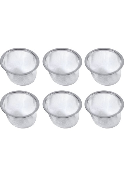 6x Çaydanlık Çapı 80MM Metal Örgü Çay Yaprağı Baharat Süzgeç Sepeti (Yurt Dışından)
