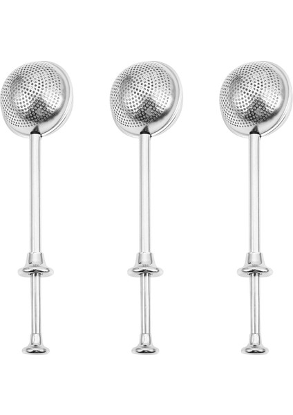 3x Premium Paslanmaz Çelik Çay Botu Çay Süzgeci Top Şekil Çayı Tay Infuser Filtresi Yeniden Kullanılabilir Çay Poşeti Baharat Çay Aracı (Yurt Dışından)