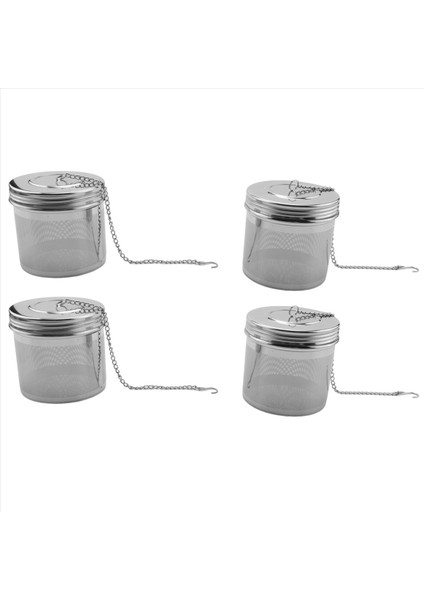 4 Paket Gevşek Yaprak Çay ve Baharat Enfüzörü Yemek Dişli Kapak Ekstra Ince Örgü Çay Süzgeç (Yurt Dışından) modelleri