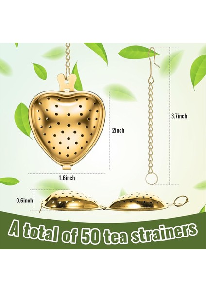 30 Pcs Çay Süzgeç Paslanmaz Çelik Çay Aralığı Difüzör Kalp Şekli Uzatılmış Zincir Kancalı Çay Filtreleri (Yurt Dışından) fiyatları