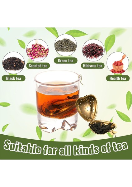 30 Pcs Çay Süzgeç Paslanmaz Çelik Çay Aralığı Difüzör Kalp Şekli Uzatılmış Zincir Kancalı Çay Filtreleri (Yurt Dışından) modelleri