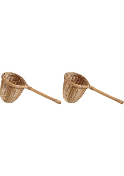 2x Doğa Bambu Çay Süzgeç Filtresi Kevnel Infuser El Yapımı Dokuma El Sanatları Yenilik Çay Aracı Kung Fu Çay Gadgets Hediye (Yurt Dışından)