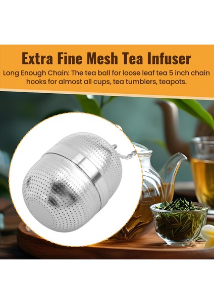 Çay Infuser Paslanmaz Çelik Çay Süzgeç Top Örgü Çay Süzgeci Çay Baharatlar ve Çoğu Bardak ve Çaydanlık Için (Yurt Dışından) indirimleri
