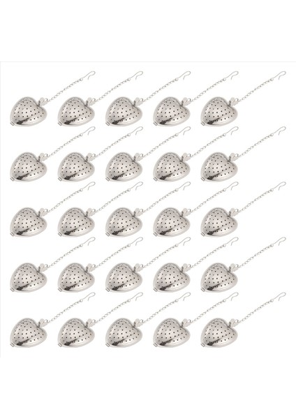 25PCS Çay Süzgeç Paslanmaz Çelik Çay Top Infuser Gevşek Genişletilmiş Zincir Kanca Baharat Fincan Şişe Parti Iyilik (Yurt Dışından) fiyatları