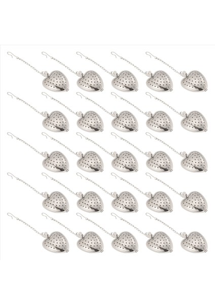 25PCS Çay Süzgeç Paslanmaz Çelik Çay Top Infuser Gevşek Genişletilmiş Zincir Kanca Baharat Fincan Şişe Parti Iyilik (Yurt Dışından) modelleri