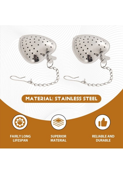 25PCS Çay Süzgeç Paslanmaz Çelik Çay Top Infuser Gevşek Genişletilmiş Zincir Kanca Baharat Fincan Şişe Parti Iyilik (Yurt Dışından) fırsatları