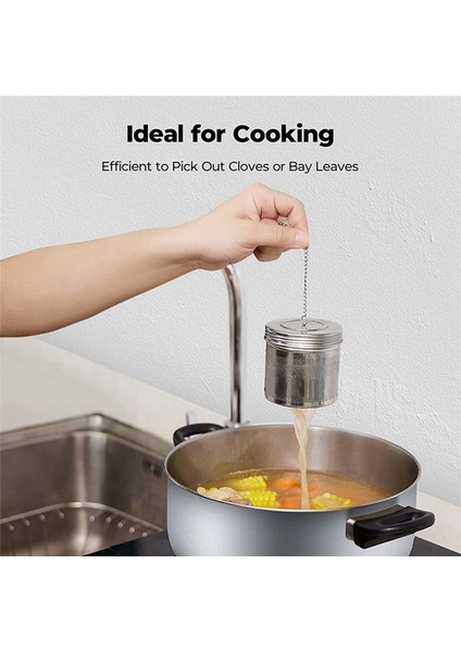 3 Adet Gevşek Yaprak Çayı ve Baharat Infüzörü Için Büyük Çay Topu Infüzörü Yemek Pişirme Dişli Kapak Ekstra Ince Örgü Çay Süzgeci (Yurt Dışından) modelleri