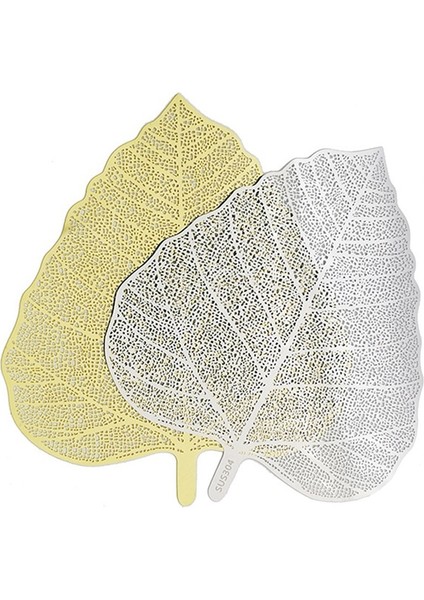 2x Paslanmaz Çelik El Yapımı Yaprak Şekli Çay Süzgeci Çay Infüzörü Çay Filtresi Gevşek Yaprak Çayı Için Mükemmel (Altın ve Gümüş) (Yurt Dışından) fiyatları