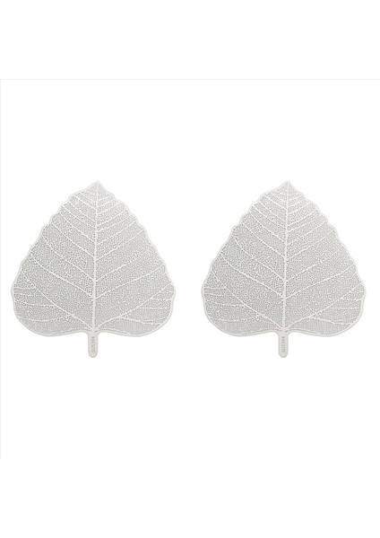 2x Yeni Paslanmaz Çelik El Yapımı Yaprak Şekli Çay Süzgeci Çay Infüzörü Çay Filtresi Gevşek Yaprak Çayı Için Mükemmel (Gümüş) (Yurt Dışından)