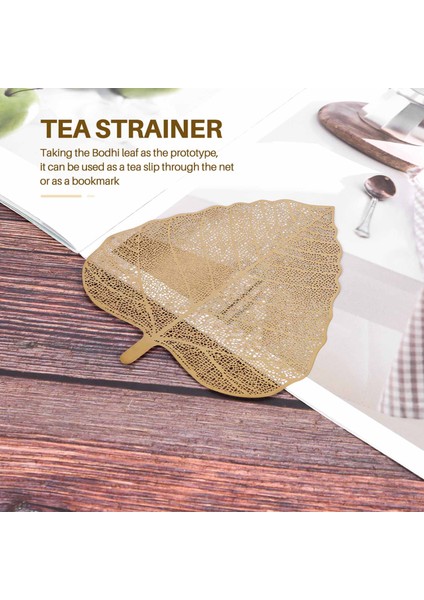 Yeni Paslanmaz Çelik El Yapımı Yaprak Şekli Çay Süzgeci Çay Infüzörü Çay Filtresi Gevşek Yaprak Çayı (Altın) Için Mükemmel (Yurt Dışından) fiyatları