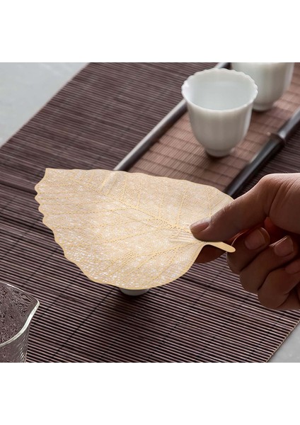 Yeni Paslanmaz Çelik El Yapımı Yaprak Şekli Çay Süzgeci Çay Infüzörü Çay Filtresi Gevşek Yaprak Çayı (Altın) Için Mükemmel (Yurt Dışından) fırsatları