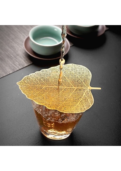 Yeni Paslanmaz Çelik El Yapımı Yaprak Şekli Çay Süzgeci Çay Infüzörü Çay Filtresi Gevşek Yaprak Çayı Için Mükemmel (Gümüş) (Yurt Dışından) indirimleri