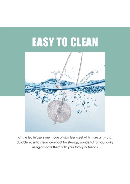 6pcs Çay Infüzör Gevşek Yaprak Çay Çay Çay Süzgeç Kaşık Paslanmaz Çelik Çay Filtresi Saplamalı Sap (Yurt Dışından) fırsatları