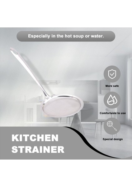 Mutfak Paslanmaz Çelik Örgü Asma Yağ Filtresi Net Süzgeç Kepçesi (Yurt Dışından) indirimleri