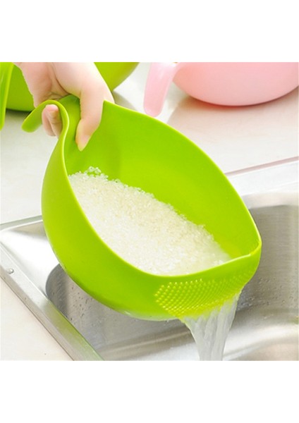 2 Pcs Dayanıklı Pirinç Yıkama Filtre Süzgeç Mutfak Aleti Fasulye Peas Sepet Sepet Temizleme Gadget Filtreleme Yeşil ve Pembe (Yurt Dışından) fırsatları