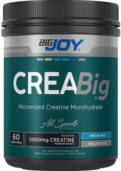 Bigjoy Crea Big Micronized Creatine Powder 300 gr Saf Kreatin