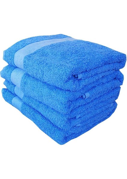 4 Lü El Yüz &AMP;#37;100 Pamuklu Havlu Seti Dry Mavi