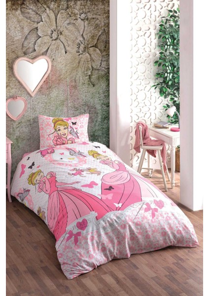 Mira Home Tek Kişilik Genç Kız Çocuk Nevresim Takımı Prenses