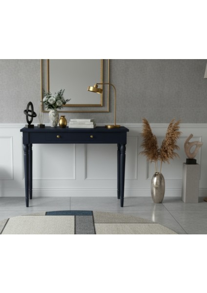 100 cm Masif Tornalı Lacivert Dresuar