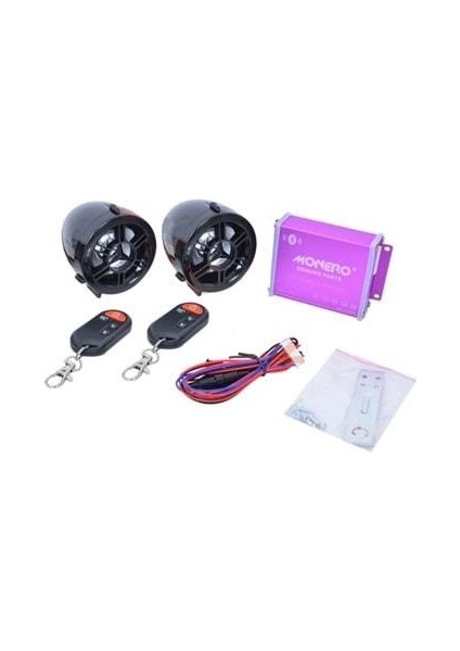 Motor Alarm+Müzik Seti+Mp3 Bluetoothlu Siyah
