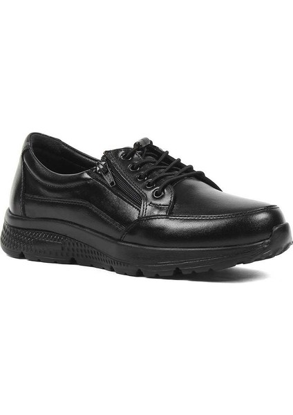 Kadın Siyah Bağcıklı Deri Ayakkabı fiyatları