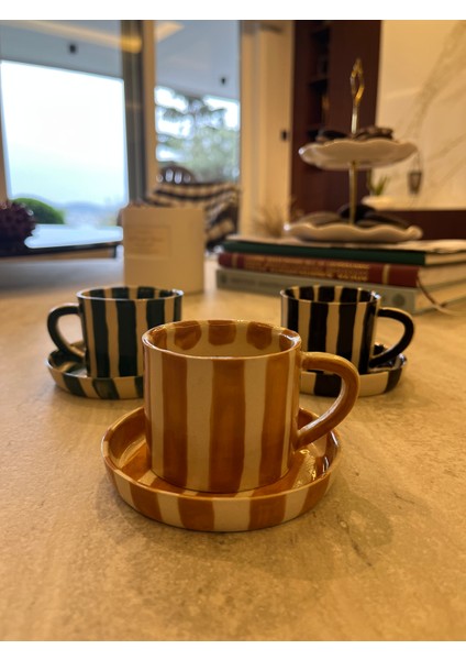 Turuncu 2'li Seramik Fincan Takımı fiyatları