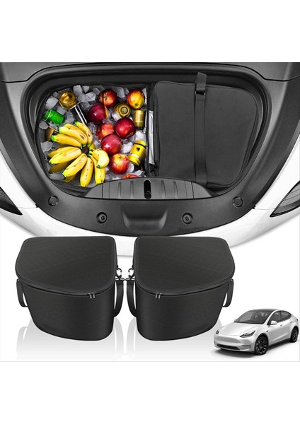 Tesla Model Y 2020-2025 Yalıtım Soğutucu Çanta Ön Bagaj Depolama Organizatör (Yurt Dışından) indirimleri