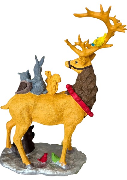 Orman Dostları Geyik Figürlü Yılbaşı Dekoru – Dekoratif Heykel & Masa Üstü Biblo fırsatları