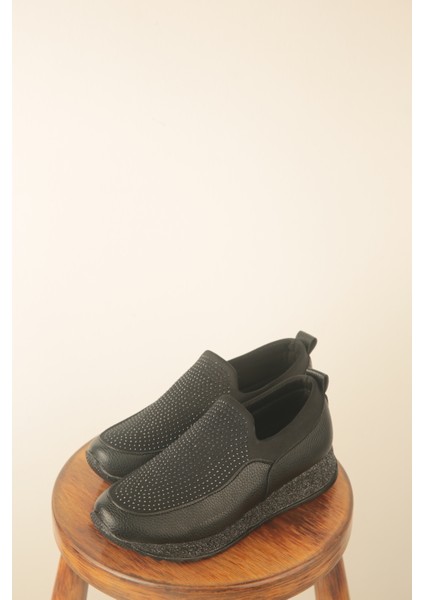 Ortopedik Tabanlı Ultra Hafif Kadın Siyah Su Geçirmez Casual Ayakkabısı modelleri