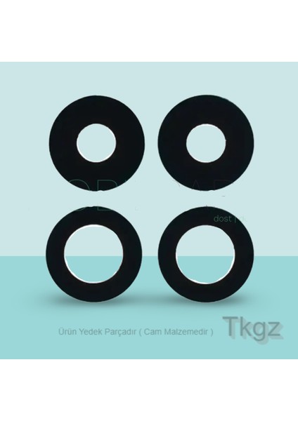 Oppo Reno 4 Lite Arka Kamera Camı Lens - Set -