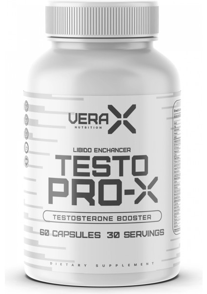 Vera-X Nutrıtıon Test Pro-X | 60 Kapsül | 30 Servis