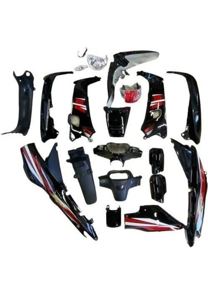 Yuki Gusto Kaporta Seti Ithal(Far Stop Dahil) Siyah