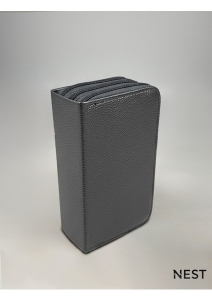 Sunii Deri Siyah 3 Fermuarlı Kalemlik, Cüzdan, Kadın Cüzdanı fırsatları