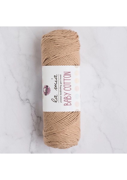 La Mia Baby Cotton Bej El Örgü İpi - L049 - 33627