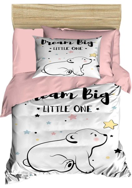 Dijital Baskılı 3D Pamuklu Yenidoğan Bebek Nevresim Takımı Dream Big fiyatları