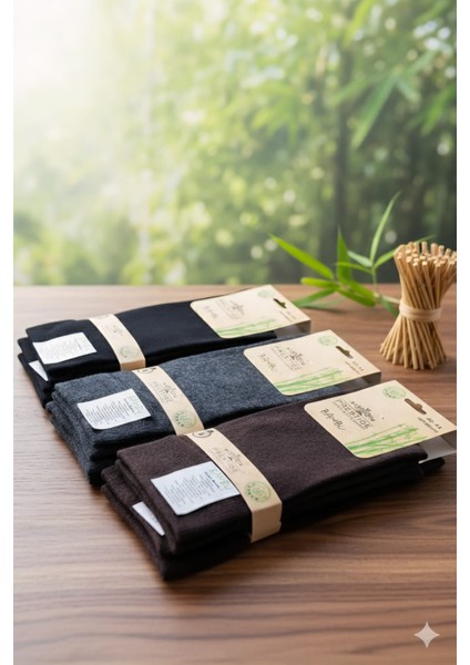 Bambu Erkek Mevsimlik Soket Çorap 40-44 Asorti 12'li Kutu (5 Siyah, 3 Lacivert, 2 Füme, 2 Kahve) modelleri