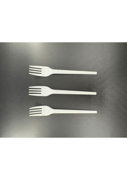 Yıkanabilir Standart Plastik Çatal Beyaz 100'LÜ Paket fiyatları