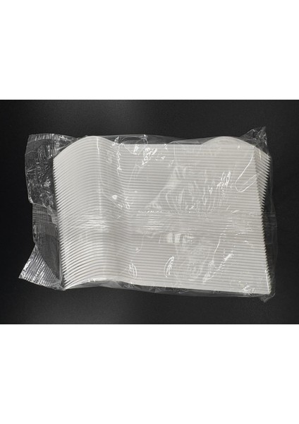 Yıkanabilir Standart Plastik Çatal Beyaz 100'LÜ Paket fırsatları