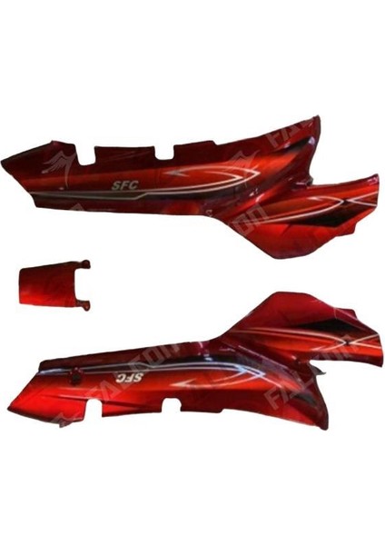 Mondial Sfc Sele Alt Karenaj Sağ Sol Takım ve Birleştirici (Kırmızı)