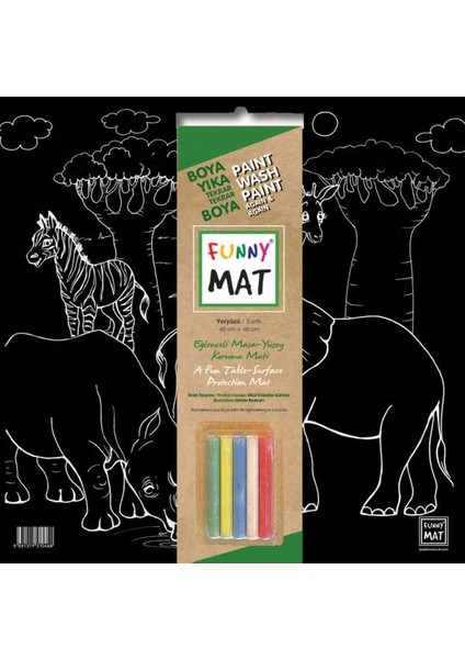 Funny Mat Black Yeryüzü (Tebeşirli)